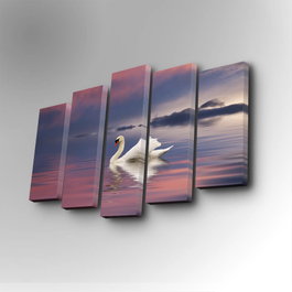 Wallity Cuadro Decorativo en Lienzo 5 Piezas Multicolor 5PUC-040